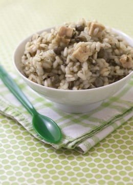 Risotto à l’oseille, câpres et tempeh