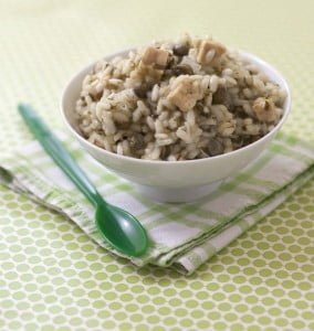 Risotto à l’oseille, câpres et tempeh