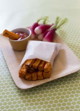 Frites de patates douces au curry