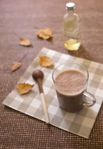 Chocolat chaud végétal à la purée de noisette