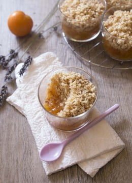 Crumble cru aux prunes sans cuisson sans gluten