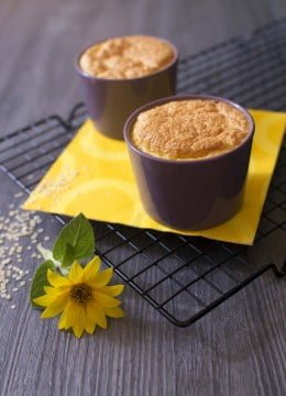 Soufflés inratables au fromage et flocons de quinoa – sans gluten