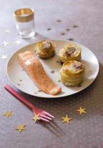 Saumon rôti et petits gratins de pomme de terre