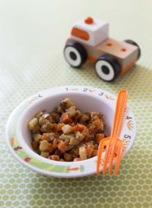 Petits dés de carottes et panais poêlés – à partir d’1 an