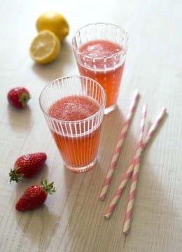 Limonade fraises citron