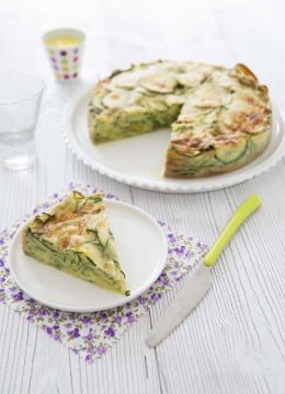 Gâteau invisible aux courgettes et safran : photo de la recette