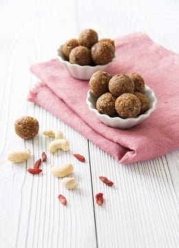 Energy balls aux baies de goji et noix de cajou : photo de la recette