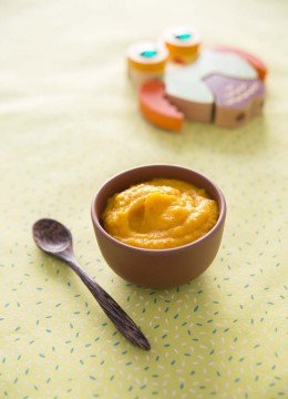 Purée bébé à la courge butternut et navet : photo de la recette