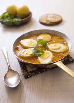 Curry aux oeufs durs et lait de coco : photo de la recette