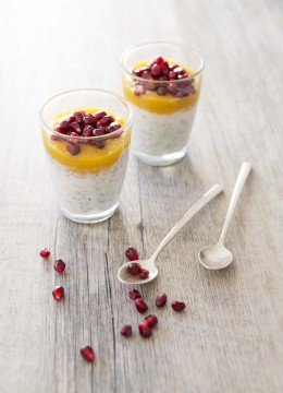 Chia pudding mangue grenade