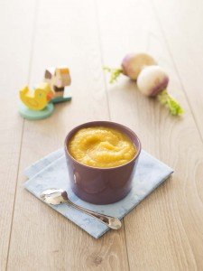 Purée bébé de courge patidou et navets