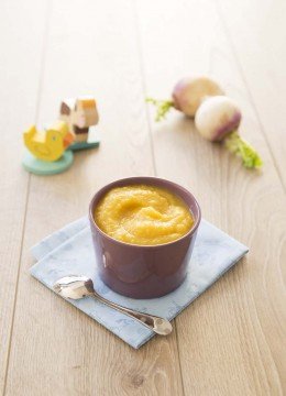 Purée bébé de courge patidou et navets