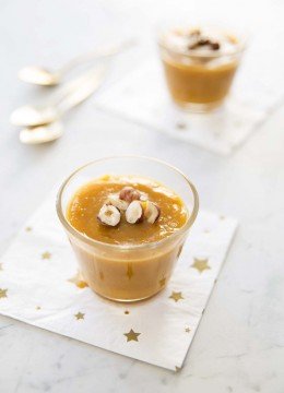 Velouté butternut marrons aux noisettes : photo de la recette