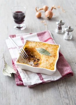 Hachis parmentier végétal aux haricots noirs, soja et patates douces