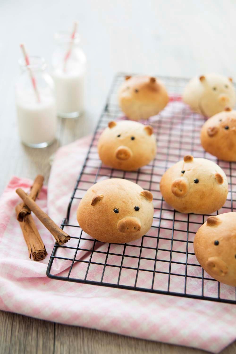 Petits cochons en petits pains au lait : photo de la recette