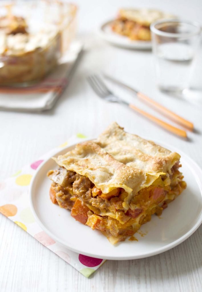 Photo de la recette : Lasagnes au potimarron et seitan