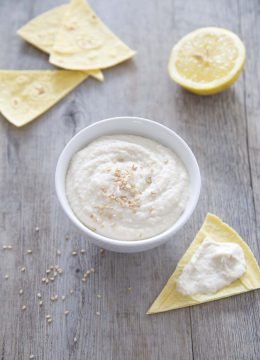 Houmous de haricots blancs au tahiné : photo de la recette