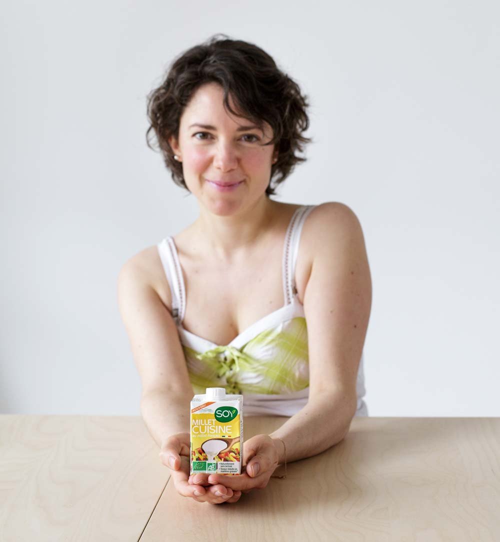 Portrait Marie-Laure pour la crème Millet Cuisine de Soy