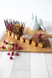 Gâteau d’anniversaire train au chocolat