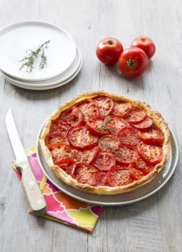 Tarte feuilletée à la tomate : photo de la recette