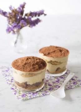 Tiramisu café, marrons et vanille