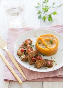 Tofu laqué aux clémentines – repas de Noël veggie