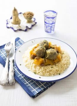 Couscous végétarien de potimarron et boulettes de lentilles