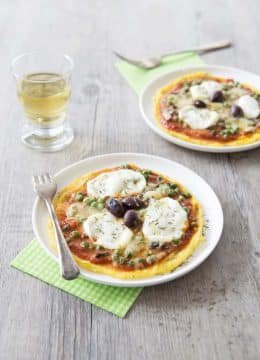 Recette Pizza de polenta printanière