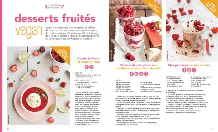 Esprit Veggie : desserts fruités vegan