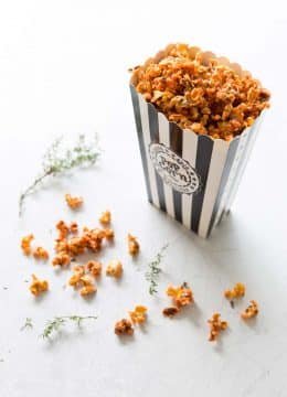 Recette Pop corn salé tomates thym