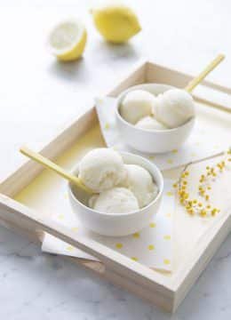 Glace vegan au citron