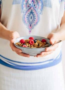 Granola croustillant avoine coco amandes