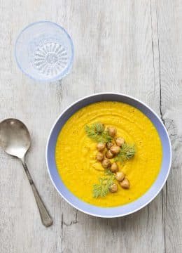 Recette Soupe express carottes pois chiches