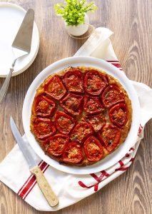 Tarte tatin aux tomates et vinaigre balsamique