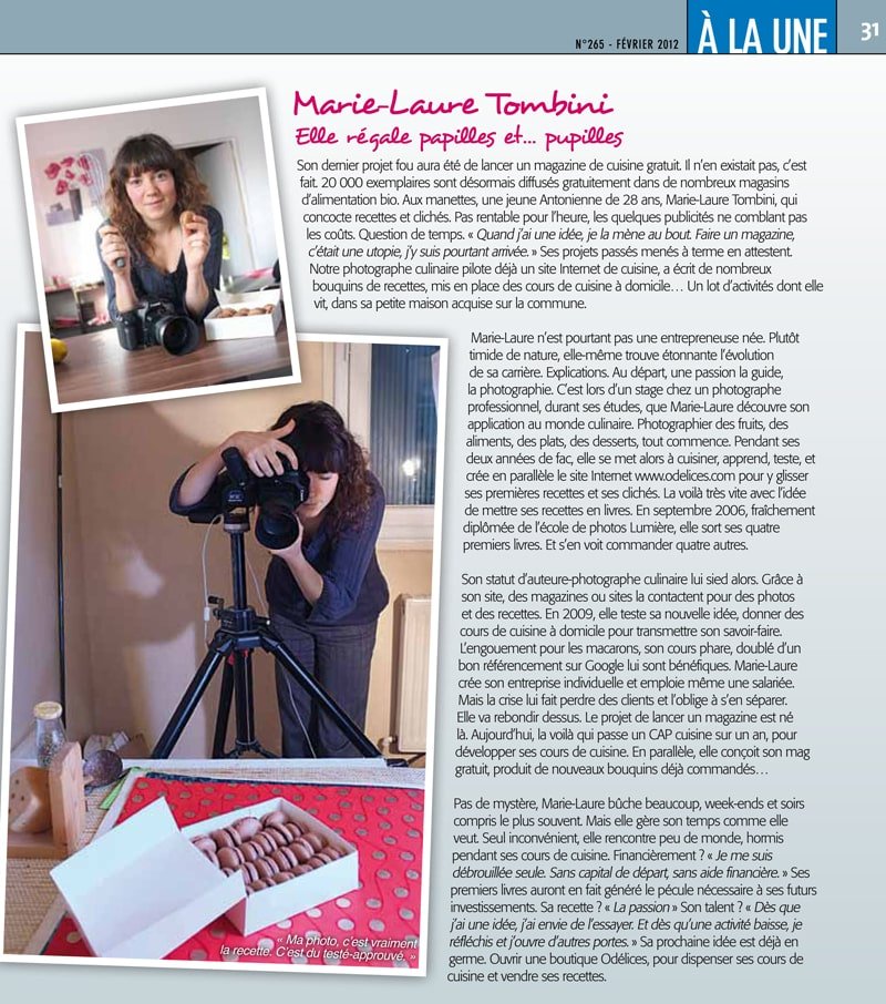 Article magazine ville Antony sur Marie-Laure Tombini