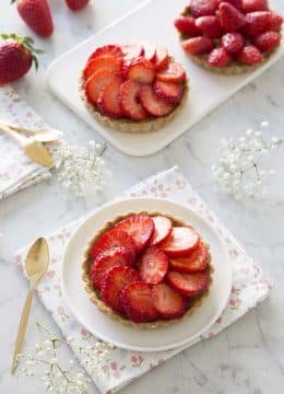 Tartelettes aux fraises – vegan