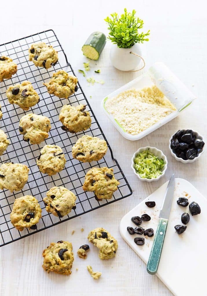 Recette Cookies moelleux courgette olives