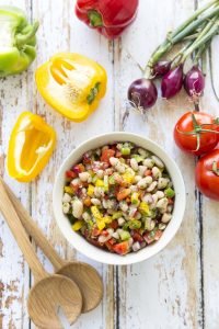 Recette Salade froide de haricots blancs et légumes d'été