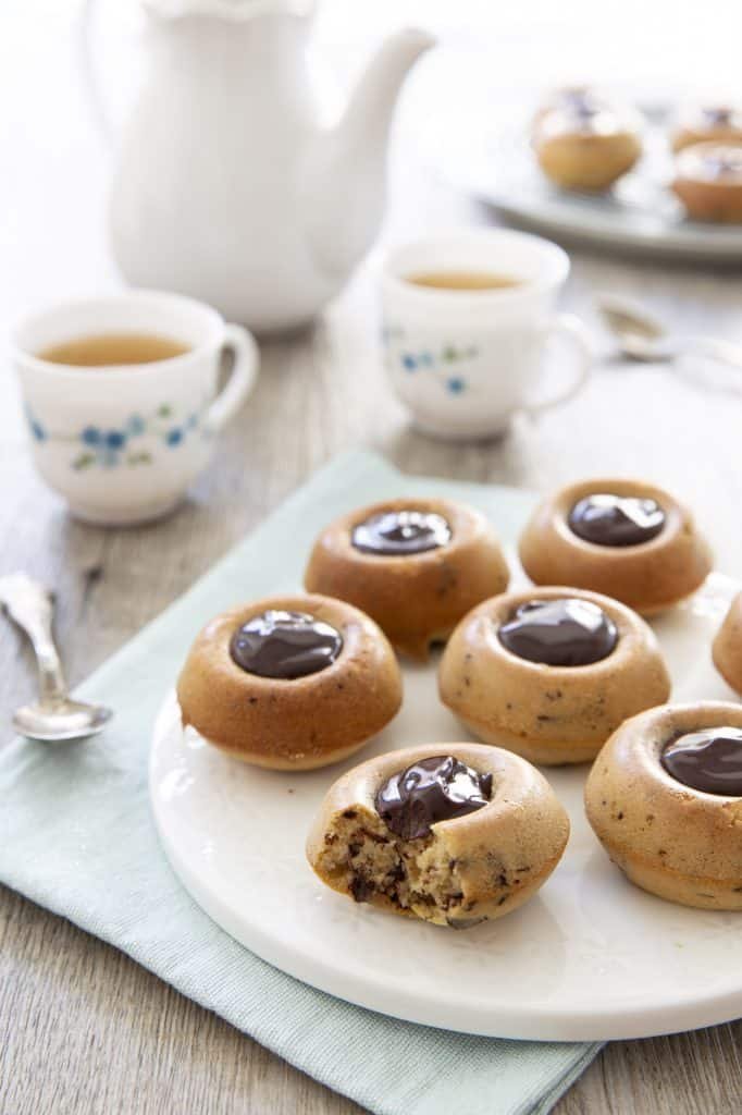 Photo de la recette : Gâteaux tigrés ganache au thé