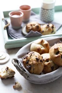 Briochettes vegan aux pépites de chocolat