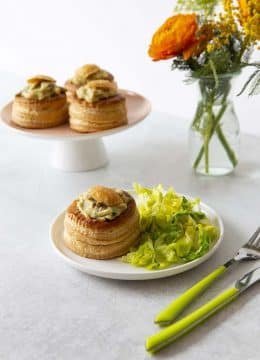 Recette Bouchées à la reine aux champignons et coriandre