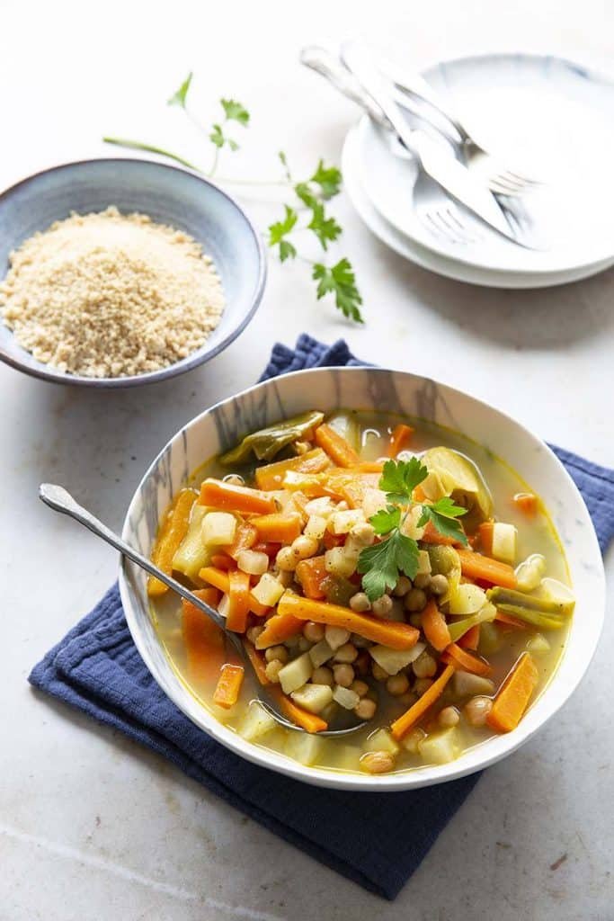 Photo de la recette : Couscous végétarien aux pois chiches – sans gluten