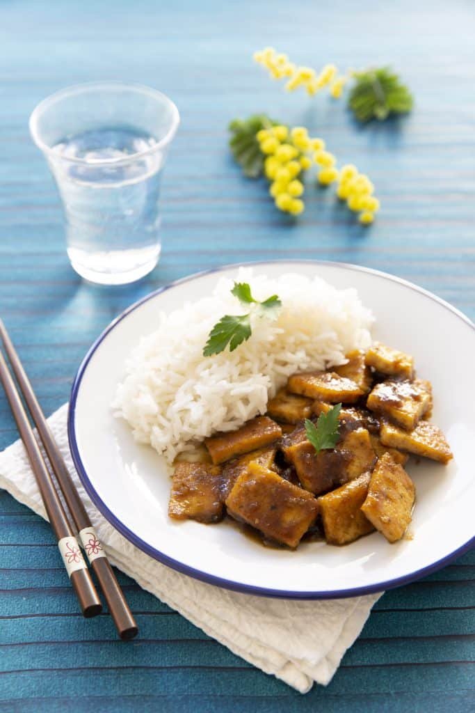 Photo de la recette : Tofu au caramel