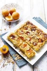 Clafoutis abricots fleur d’oranger, sans lactose