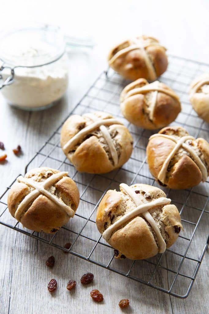 Recette Brioche anglaise Hot cross buns - vegan