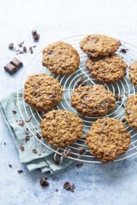 Cookies avoine banane chocolat de Pascale Weeks – sans lactose