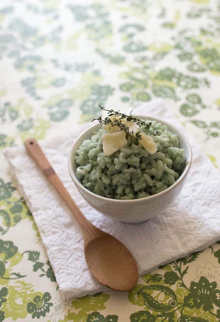 Photo de la recette : Risotto au thym et à la spiruline