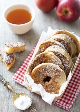 Beignets de pommes à la cannelle – cuisson à la poêle