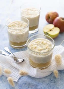 Riz au lait à la compote pomme-poire