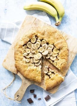 Recette Tarte rustique banane chocolat